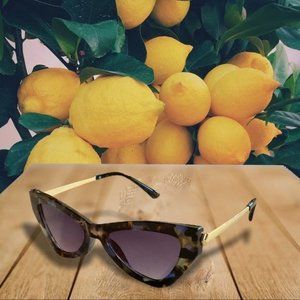 Tortoise Black Cat Eye Sunglasses Shades